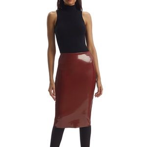 Commando Glossy Pencil Skirt